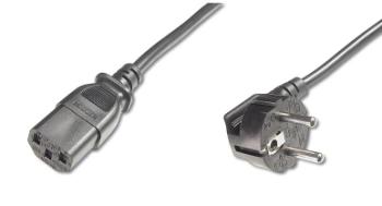 Digitus napájecí kabel 240V, délka 2,5m CEE7 pravoúhlý/IEC C13 černý
