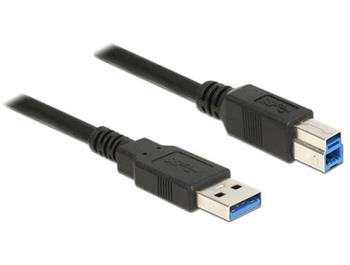 Delock Kabel USB 3.0 Typ-A samec > USB 3.0 Typ-B samec 0,5 m ern