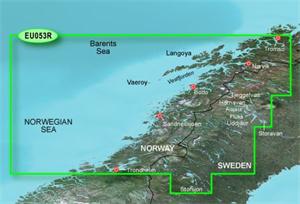 Bluechart G2 Vision VEU053R - Trondheim-Tromso, území velikosti Regular, SD karta
