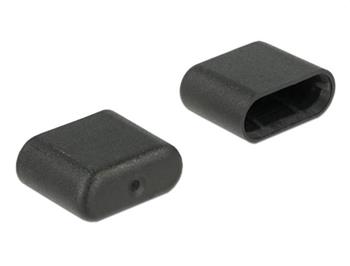 Delock Prachová záslepka pro USB Type-C™ samec 10 kusů černý