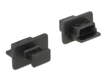 Delock Prachová záslepka pro USB 2.0 Type Mini-B samice s uchopením 10 kusů černá