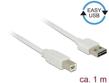 Delock Kabel EASY-USB 2.0 Typ-A samec > USB 2.0 Typ-B samec 1 m bl