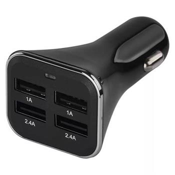 Emos napájecí zdroj USB CL 12/24V 6.8A (34W), 4x USB 2.4A max., do auta