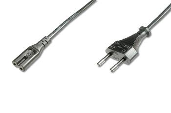 Digitus Napájecí kabel, Euro - C7 M / F, 1,2 m, H03VVH2-F2G 0,75qmm, bl
