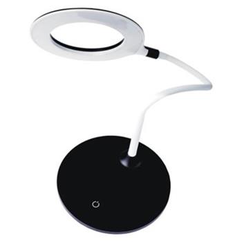 Emos LED stolní lampa Bella, 7W, 400 lm, stmívatelná, černobílá