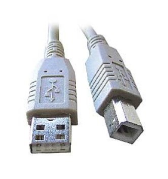 C-TECH Kabel USB A-B 3m 2.0, ern