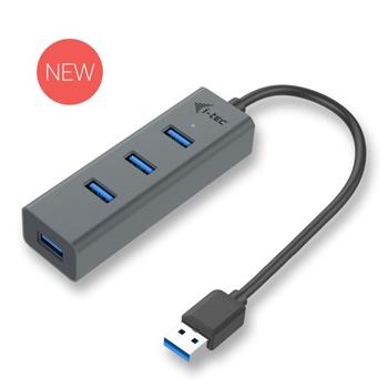 i-Tec USB 3.0 Metal pasivn 4 portov HUB bez napjecho adaptru 