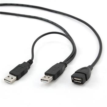 CABLEXPERT Kabel USB A-A 1m 2.0 prodluovac DULN pro extra napjen