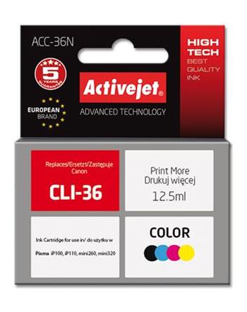ActiveJet inkoust Canon CLI-36, 12 ml, new ACC-36N