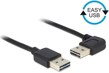 Delock Kabel EASY-USB 2.0 Typ-A samec > EASY-USB 2.0 Typ-A samec pravohl lev / prav 2 m
