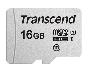 Transcend 16GB microSDHC 300S UHS-I U1 (Class 10) pamov karta (bez adaptru), 95MB/s R, 45MB/s W 