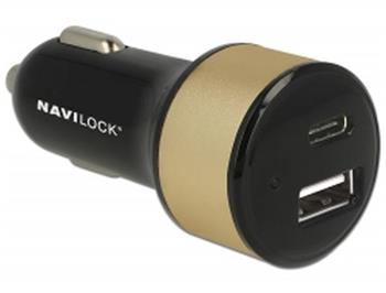 Navilock Autonabjeka 1 x USB Type-C + 1 x USB Typ-A