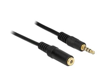 Delock prodlužovací kabel Audio Stereo Jack 3.5 mm samec / samice IPhone 4 pin 2 m