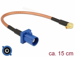 Delock Anténí kabel FAKRA C samice > MMCX 90° samec RG-316 15 cm
