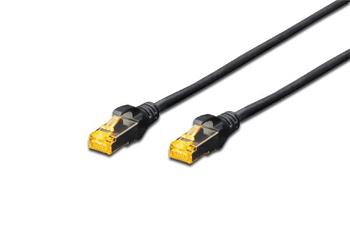 Digitus CAT 6A S-FTP patch cable, Cu, LSZH AWG 26/7, length 1 m, color black