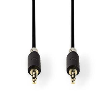 Nedis CABW22000AT100 - Stereofonn Audio Kabel | 3,5mm Zstrka - 3,5mm Zstrka | 10 m | Antracit