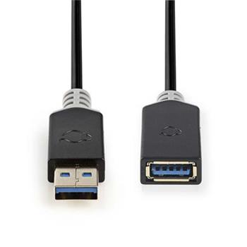 Nedis CCBW61010AT20 - USB 3.0 Kabel | A Zstrka - A Zsuvka | 2 m | Antracit