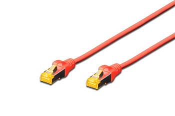 Digitus CAT 6A S-FTP patch cable, Cu, LSZH AWG 26/7, length 3 m, color red