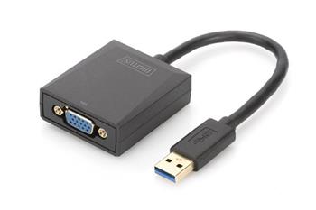 Digitus Adaptr USB 3.0 na VGA, vstupn USB 1080p, vstupn VGA