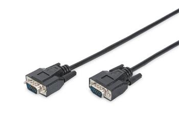 Digitus VGA Monitor connection cable, HD15 M/M, 1.8m, 3Coax/4C, bl