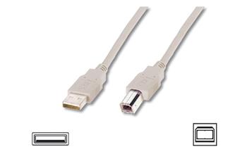 Digitus Pipojovac kabel USB 2.0, typ A - B M / M, 1,0 m,ed