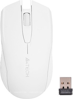 A4tech G3-760N W , V-track, bezdrátová optická myš, 2.4GHz, 10m dosah, USB, bílá