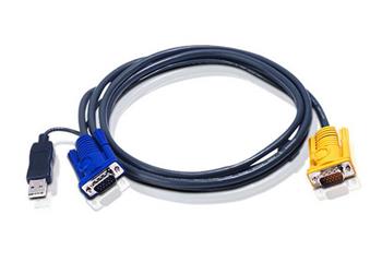 ATEN 5M USB KVM Cable with 3 in 1 SPHD and built-in PS/2 to USB converte