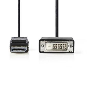 Nedis CCGB37200BK20 - DisplayPort – DVI Kabel | DisplayPort 1.1 Zástrčka - DVI-D 24+1-Pin Zástrčka | 2 m | Černá