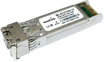 MaxLink 10G SFP+ optick modul, WDM, SM, Tx 1270/Rx1330nm, 10km, 1x LC konektor, DDM, Cisco compatible