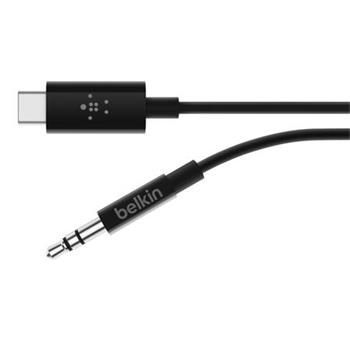 Belkin USB-C na 3,5mm jack kabel audio, černý, 0,9m 
