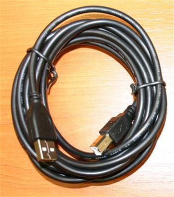 Kabel CABLEXPERT USB A-B 4,5m 2.0 HQ Black, zlacen kontakty