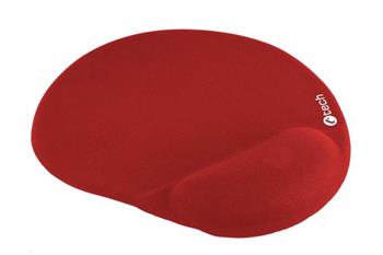 C-TECH podložka pod myš gelová MPG-03, červená, 240x220mm