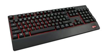 C-TECH klávesnice KB-104BK, USB, 3 barvy podsvícení, černá, CZ/SK