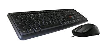 C-TECH klávesnice s myší KBM-102, drátový combo set, USB, CZ/SK