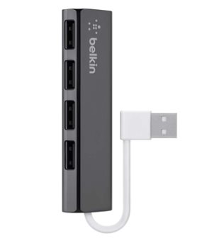 Belkin USB 2.0 4-Port Ultra-Slim Travel Hub