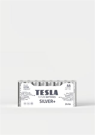 Tesla AA SILVER+ alkalick 1,5V, 24 ks flie, (LR06, tukov), ND