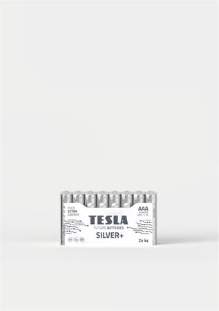Tesla AAA SILVER+ alkalick, 24 ks flie, ND