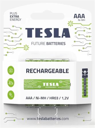 Tesla AA RECHARGEABLE+ nabjec Ni-MH 2450mAh, 4 ks, NewDesign