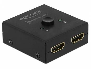 Delock HDMI 2 - 1 obousměrný Switch 4K 60 Hz kompaktní