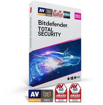Bitdefender Total Security 10 zazen na 3 roky