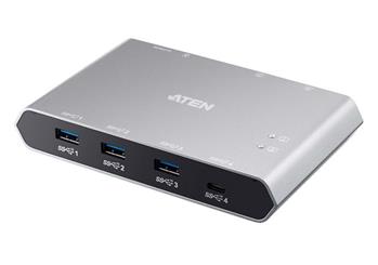 Aten 2-Port USB-C Gen 2 Sharing Switch with Power Pass-through