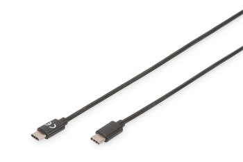 DIGITUS Připojovací kabel USB typu C na C, 4,0 m, 3A, 480 MB, verze 2.0, bl