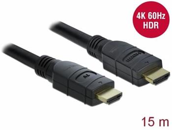 Delock Aktivní kabel HDMI4K 60 Hz 15 m