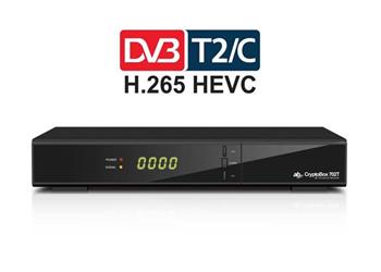 AB CryptoBox 702T HD /Full HD/ MPEG2/ MPEG4/ HEVC/ USB/ černý