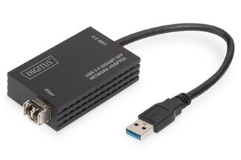 DIGITUS Sov adaptr USB3.0 Gigabit SFP (vyaduje modul SFP)