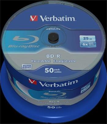 VERBATIM BD-R SL DataLife 25GB, 6x, spindle 50 ks