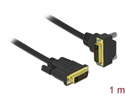 Delock Kabel DVI 24+1, zstrckov na 24+1 zstrckov, pravohl, dlka 1 m