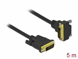 Delock Kabel DVI 24+1, zstrckov na 24+1 zstrckov, pravohl, dlka 5 m