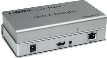 PremiumCord HDMI matrix extender na 200m, over IP, pro potaovou s