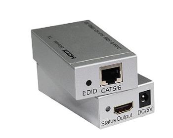 PremiumCord HDMI extender na 60m pes jeden kabel Cat5e/Cat6